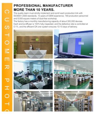 Electric Metal 1000ml Capacity Waterless Scent Air Machine with App Control for Home and Hotels